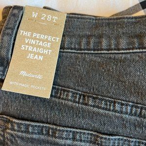TALL The Perfect Vintage Straight Jean from Madewell in Lunar Wash
